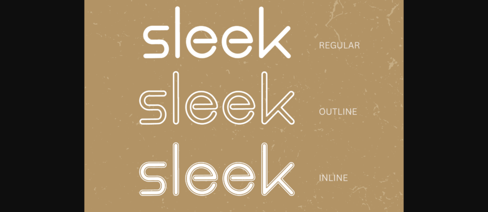 Sleek Font Poster 4