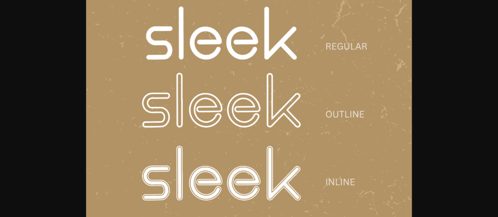 Sleek Font Poster 2