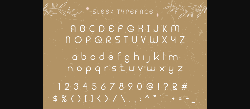 Sleek Font Poster 5