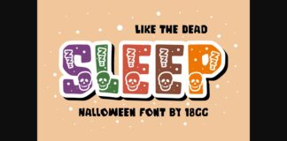 Sleep Like the Dead Font Poster 1