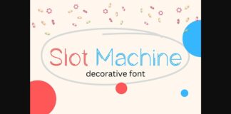 Slot Machine Font Poster 1