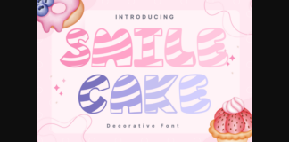 Smile Cake Font Poster 1