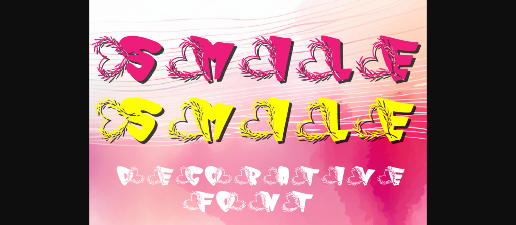 Smile Smile Font Poster 1