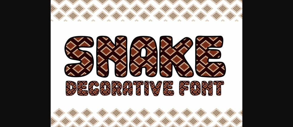 Snake Font Poster 1