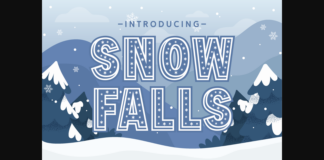 Snow Falls Font Poster 1