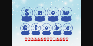 Snow Globe Font Poster 1