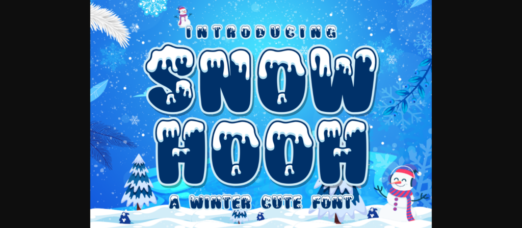 Snow Hooh Font Poster 3