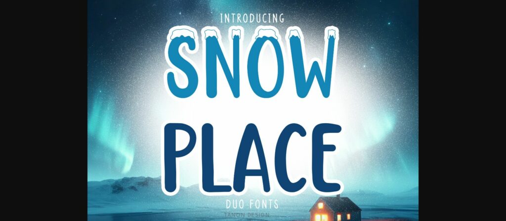 Snow Place Font Poster 3