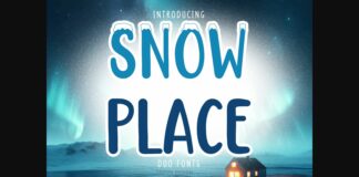 Snow Place Font Poster 1