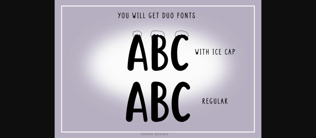 Snow Place Font Poster 4