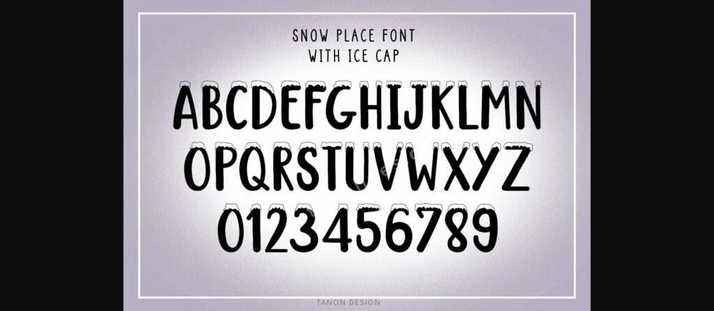 Snow Place Font Poster 5