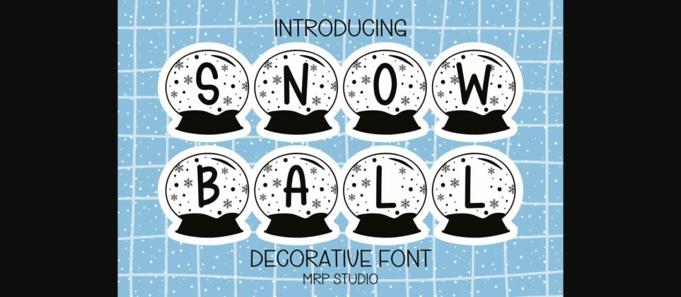 Snowball Font Poster 3