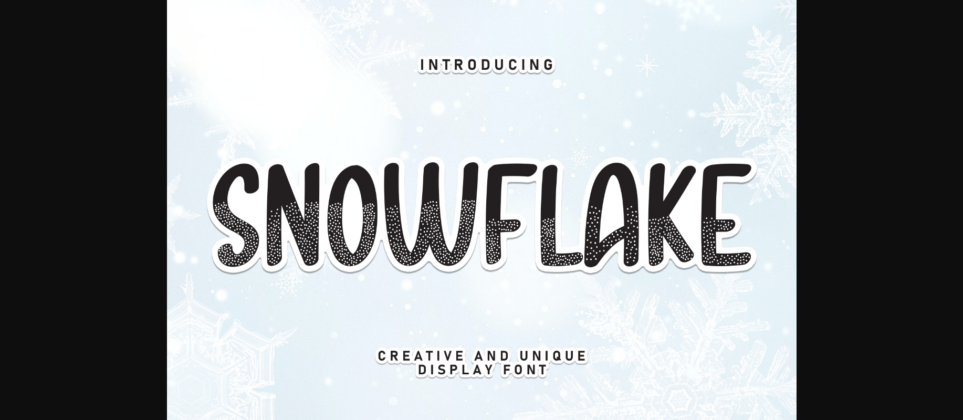 Snowflake Font Poster 3