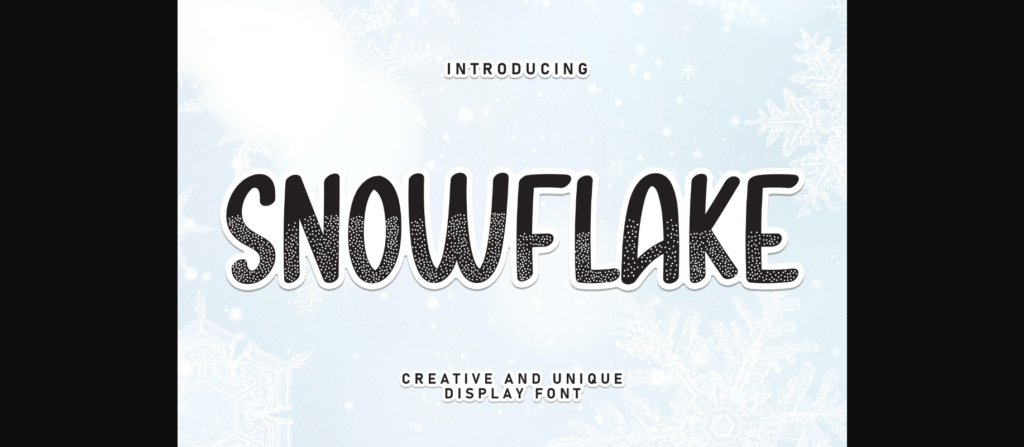 Snowflake Font Poster 1