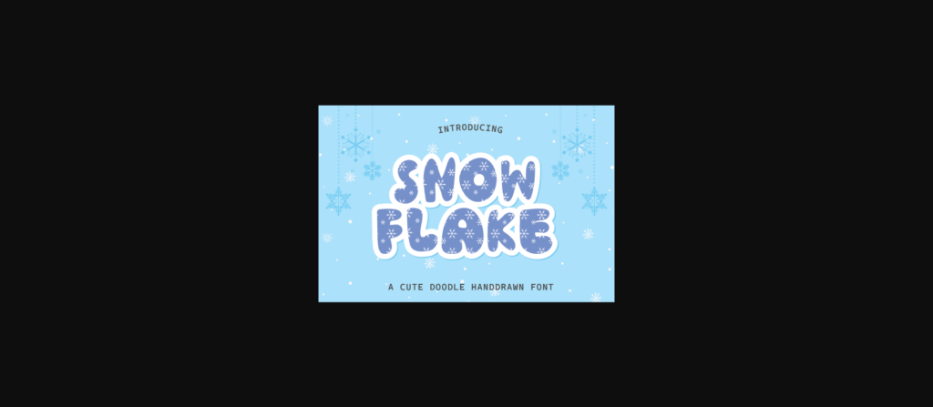 Snowflake Font Poster 3