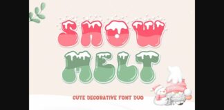 Snowmelt Font Poster 1