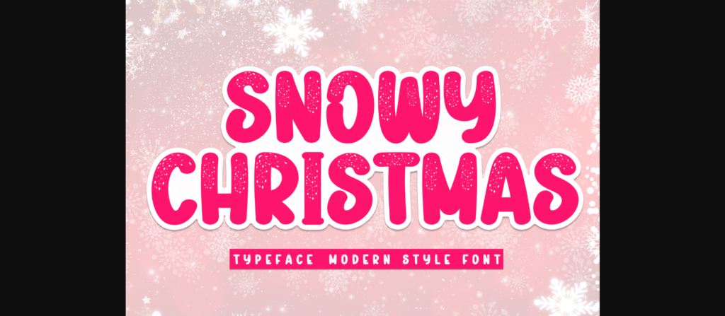 Snowy Christmas Font Poster 1