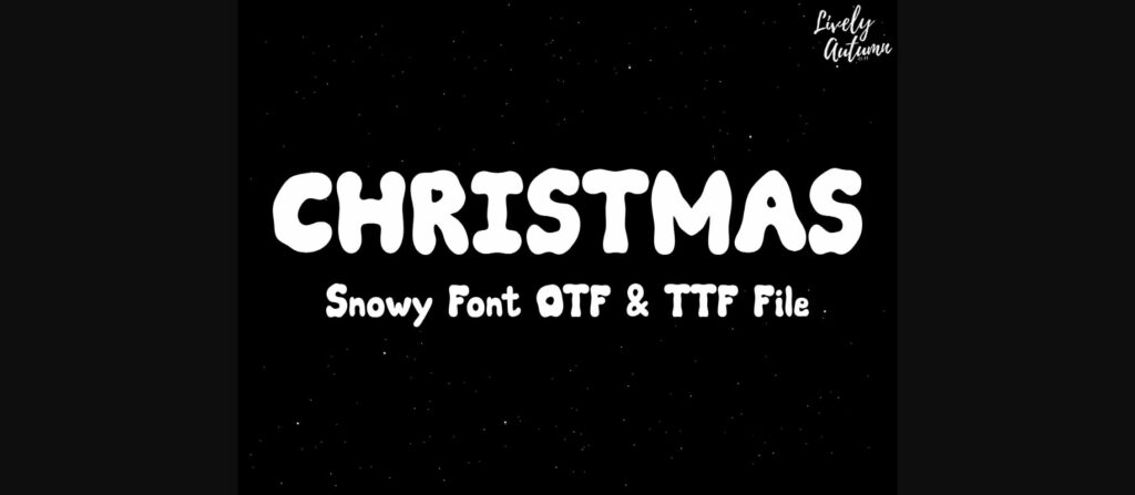 Snowy Font Poster 1