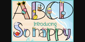 So Happy Font Poster 1