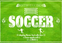 Soccer Font Poster 1