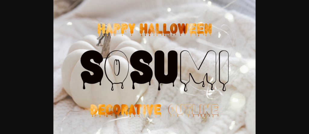 Sosumi Font Poster 3