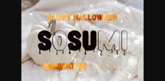 Sosumi Font Poster 1