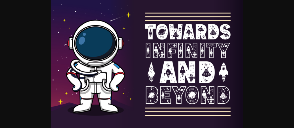 Space Unicod Font Poster 4