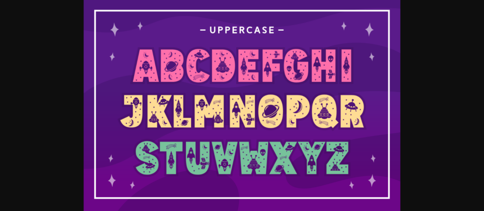 Space Unicod Font Poster 7