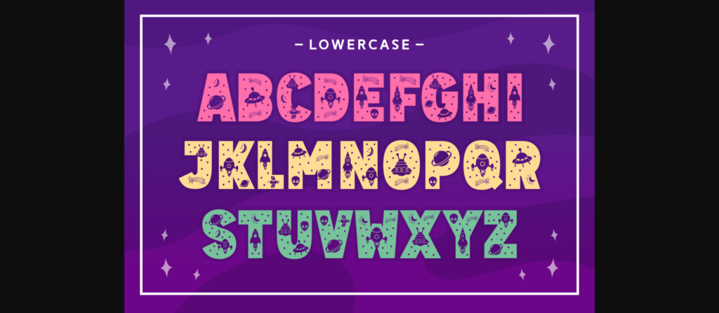 Space Unicod Font Poster 8