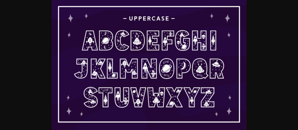 Space Unicod Font Poster 9