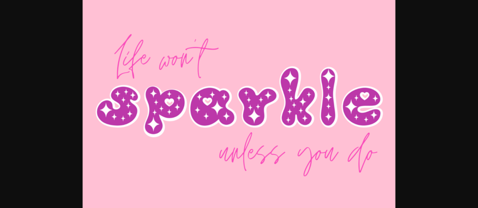 Sparkle Groovy Font Poster 5