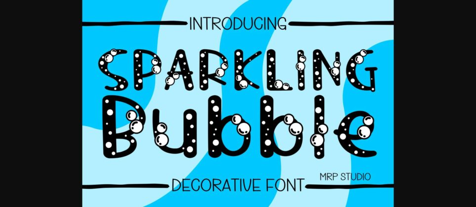 Sparkling Bubble Font Poster 3