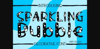 Sparkling Bubble Font Poster 1