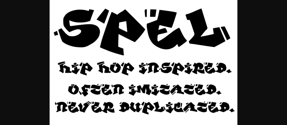 Spel Font Poster 4