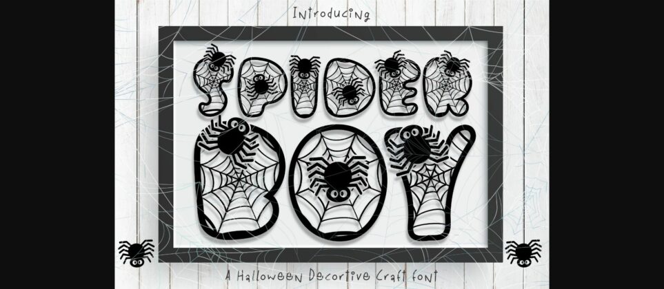 Spider Boy Font Poster 3