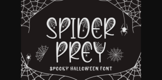 Spider Prey Font Poster 1