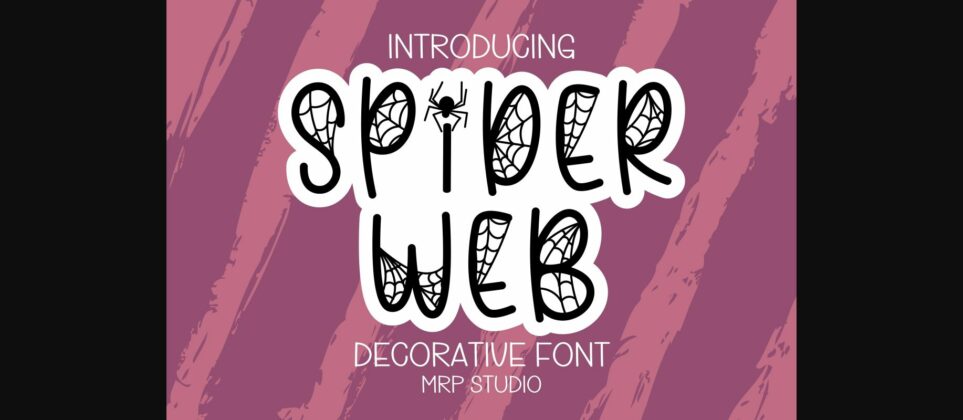 Spider Web Font Poster 3