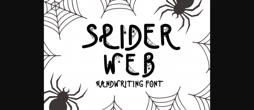 Spider Web Font Poster 3