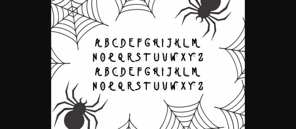 Spider Web Font Poster 4