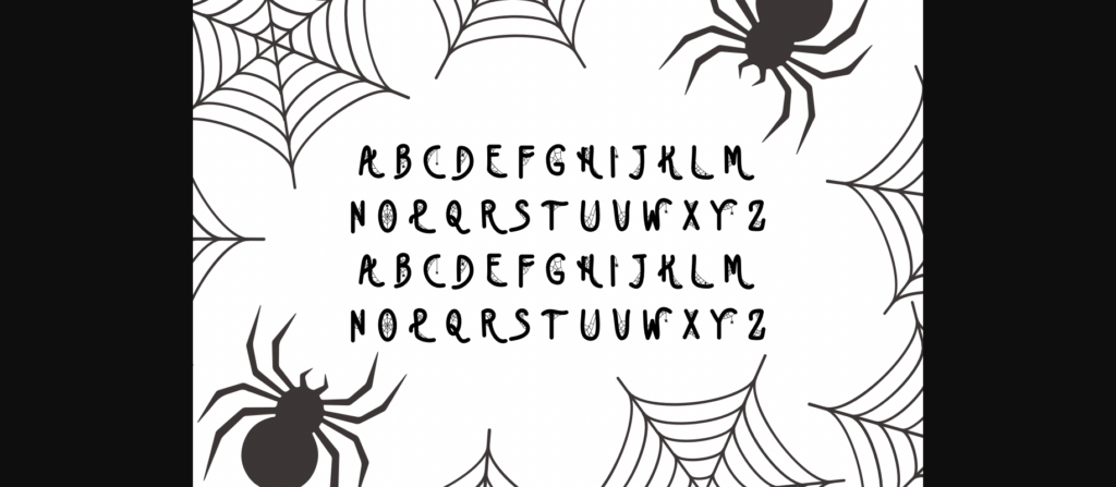 Spider Web Font Poster 2