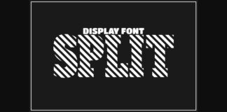 Split Font Poster 1