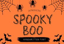 Spooky Boo Font Poster 1