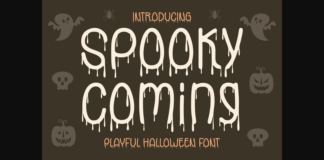 Spooky Coming Font Poster 1