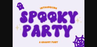 Spooky Party Font Poster 1