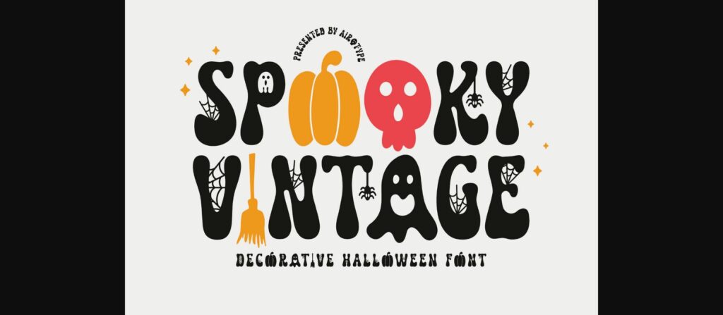 Spooky Vintage Font Poster 3