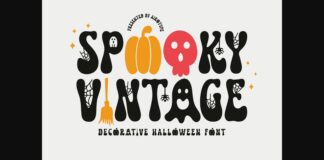 Spooky Vintage Font Poster 1