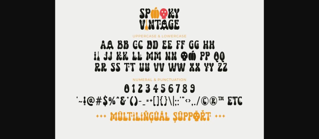 Spooky Vintage Font Poster 9