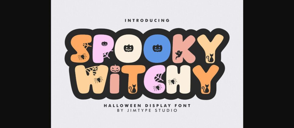 Spooky Witchy Font Poster 3