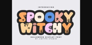 Spooky Witchy Font Poster 1