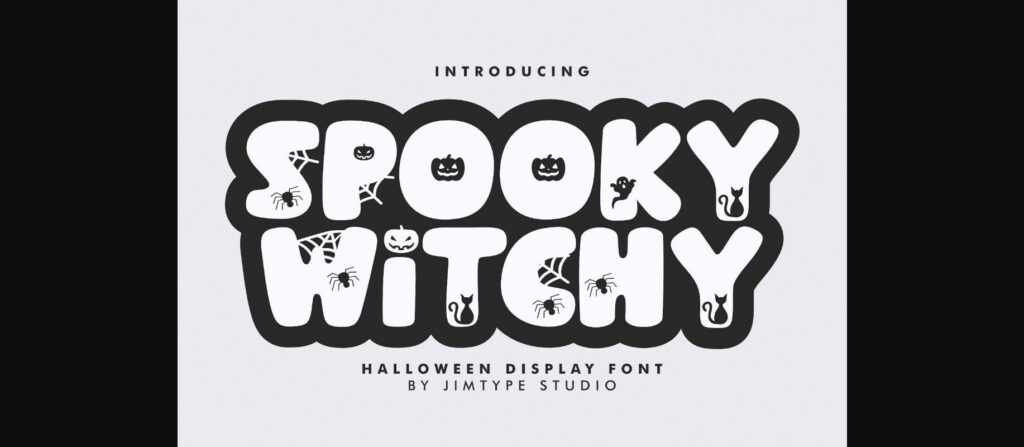 Spooky Witchy Font Poster 4